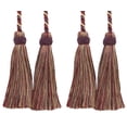thumbnail image 1 of Imperial Collection Double Tassel Curtain and Drapery Tieback / Holdback, 4" Tassel (10cm), 26" Spread (66cm) # ICT, Cranberry Red #4466 (Dark Red, White Gold, Olive Green) Set of 2, 1 of 3