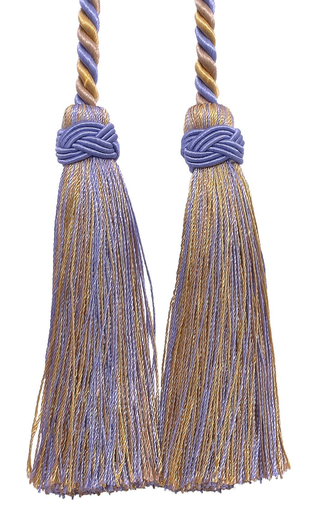 Imperial Collection Double Tassel Curtain and Drapery Tieback / Holdback, 4" Tassel (10cm), 26