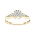 thumbnail image 1 of Imperial Composite Diamond Cluster Engagement Ring 1/6 ct 10K Yellow Gold, 1 of 5