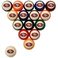 thumbnail image 1 of Imperial Cream San Francisco 49ers Retro Billiard Ball Set, 1 of 1