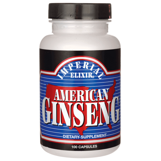 Imperial Elixir Capsules, American Ginseng Root, 100 Ct, Fresh ...
