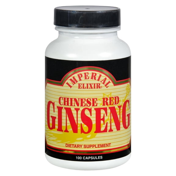 Imperial Elixir - Chinese Red Ginseng 1000 mg. - 100 Capsules