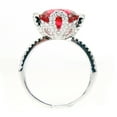 thumbnail image 1 of Imperial Engagement Ring White Gold Plated Red Cz Womens Ginger Lyne Collection 9, 1 of 5