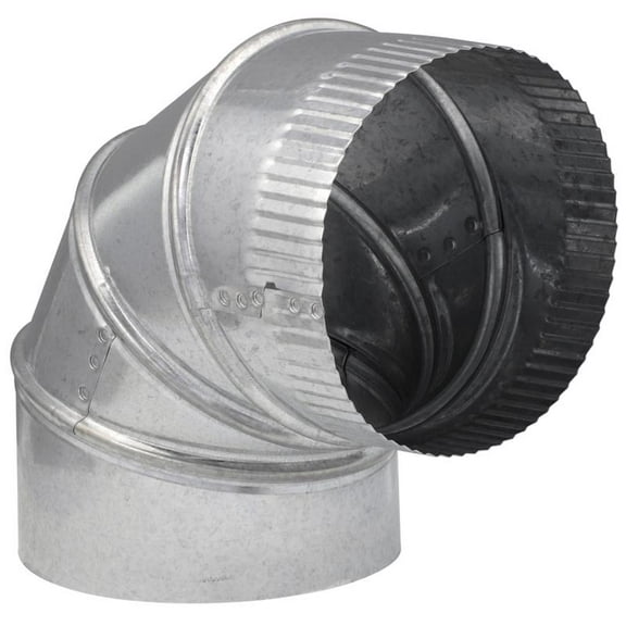 Imperial Adjustable 90 Degree Galvanized Steel Elbow - 6 In Duct Size