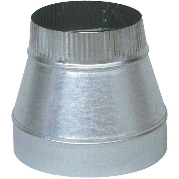 US Hardware Furnace Pipe Reducer Taper Style - Galvanized Metal - 1 Piece, 10" x 8"