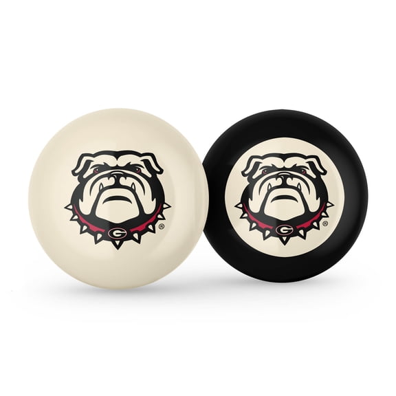 Imperial Georgia Bulldogs Logo Cue Ball & 8 Ball Combo Set