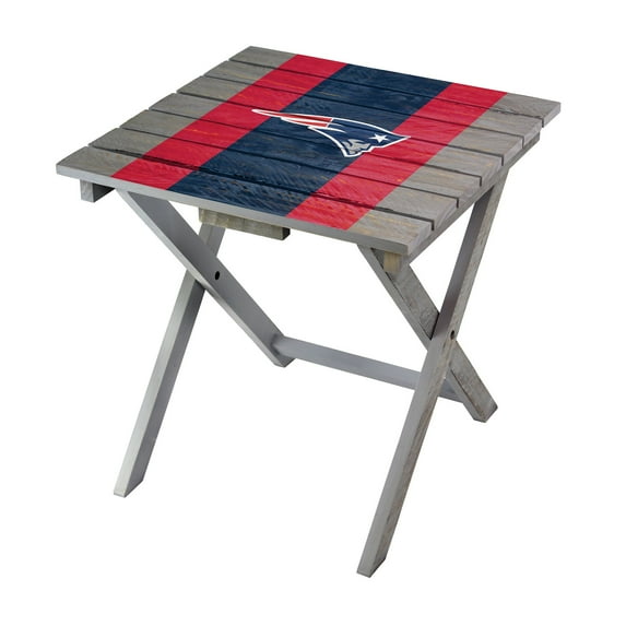 Imperial Gray New England Patriots Folding Adirondack Table