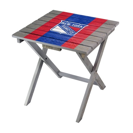 Imperial Gray New York Rangers Folding Adirondack Table