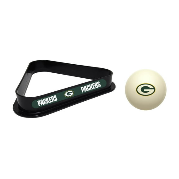 Imperial Green Bay Packers Cue Ball & Rack Set