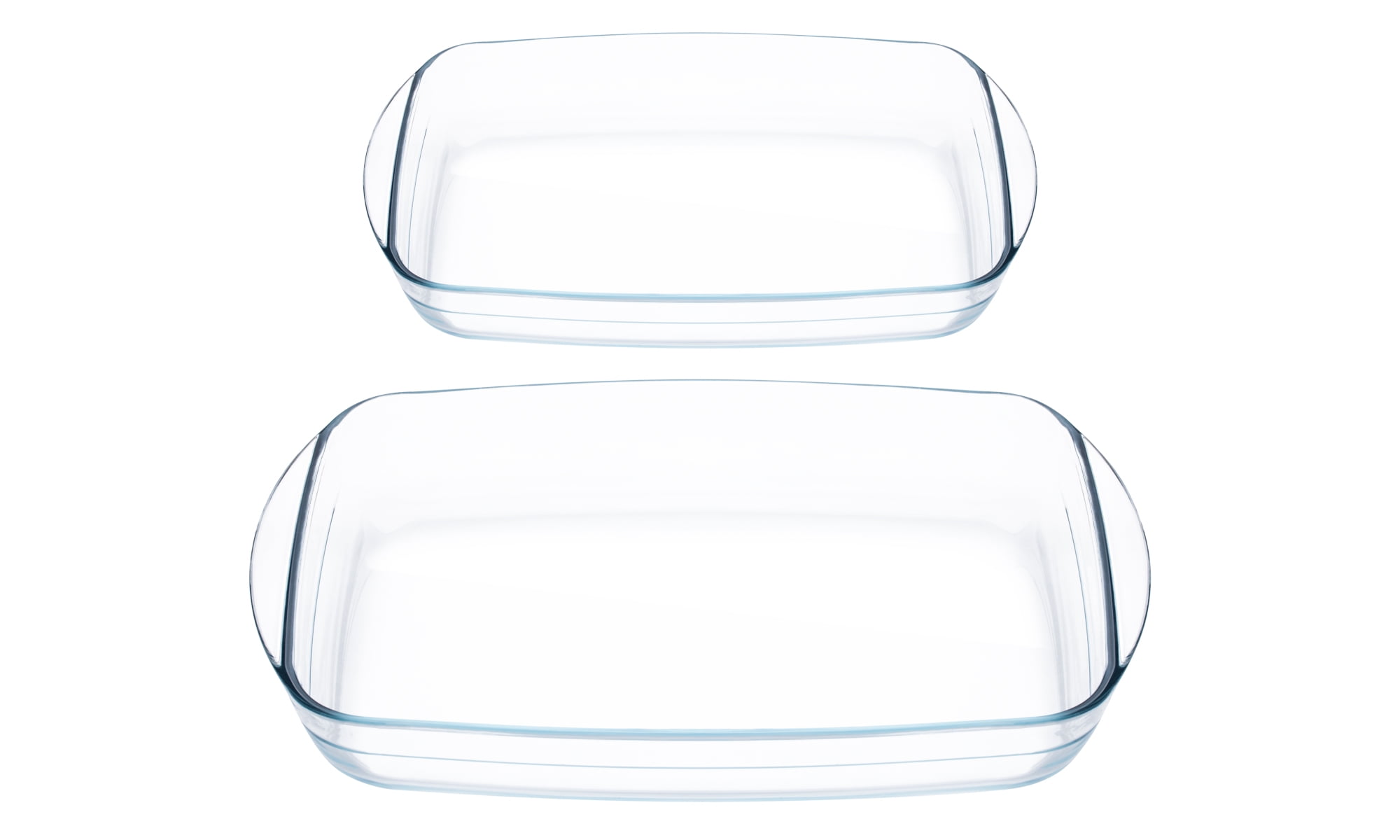 Imperial Home 2 Pc Glass Rectangular Oven Safe Baking Dish