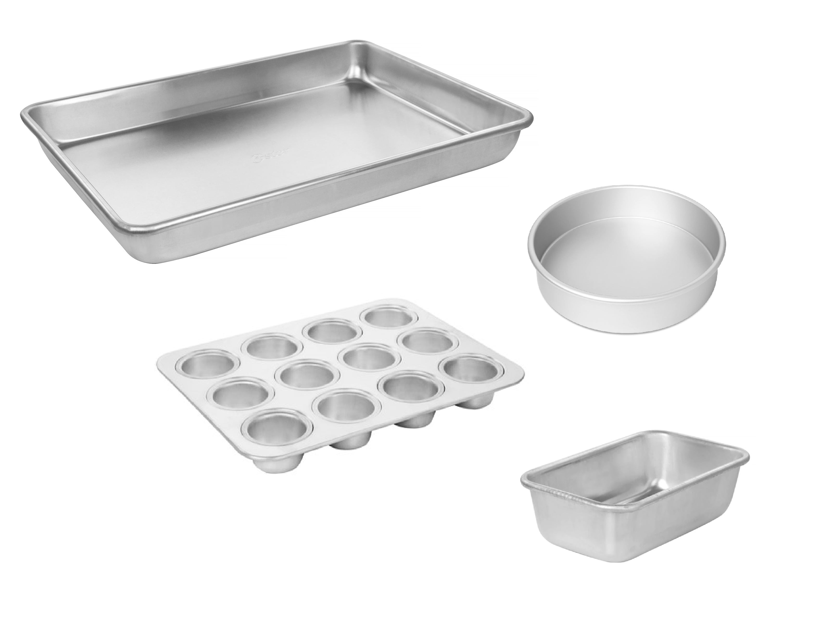 Imperial Home 4 Pc Aluminum Bakeware Set for Convection Ovens