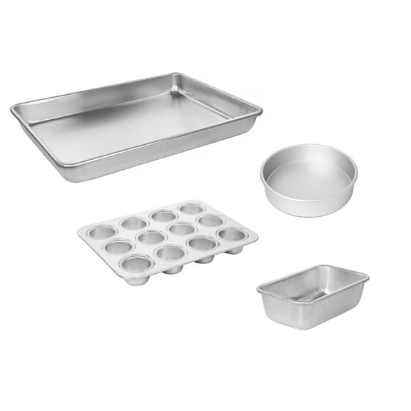 Imperial Home 4 Pc Aluminum Bakeware Set for Convection Ovens