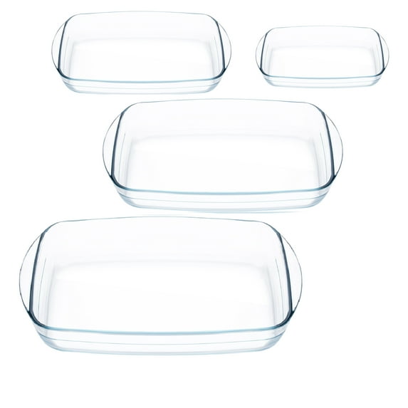Imperial Home 4 Pc Glass Rectangular Baking Dish