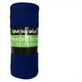 thumbnail image 1 of Imperial Home 50” x 60” Soft Plush Fleece Throw Navy Blue - Single Pack, 1 of 5