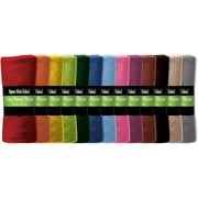 Imperial Home 50” x 60” Soft Fleece Throw Blankets Multicolor 12 Pack