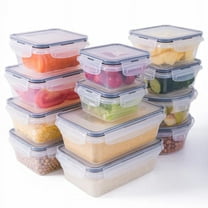 Mainstays 92 Piece Plastic Food Storage Container Set, Clear Containers,  Transparent Blue Lids, Assorted Sizes - 46PK - Walmart.com