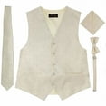 thumbnail image 1 of Imperial Ivory Men's Satin Vest Spencer J's - M, 1 of 4