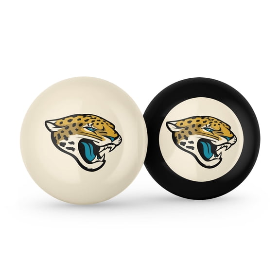 Imperial Jacksonville Jaguars Logo Cue Ball & 8 Ball Combo Set