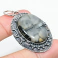 thumbnail image 1 of Imperial Jasper Gemstone Handmade 925 Sterling Silver Jewelry Pendant 2.05", 1 of 1