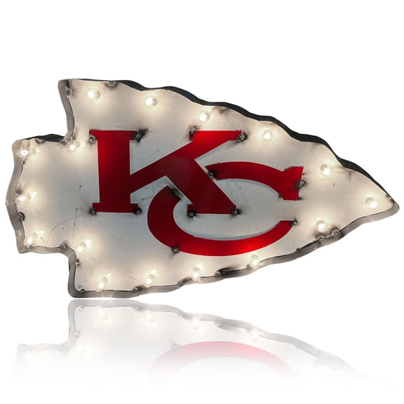 Imperial Kansas City Chiefs 18" x 30.25" Lighted Logo Recycled Metal Sign