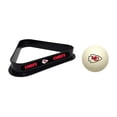 thumbnail image 1 of Imperial Kansas City Chiefs Cue Ball & Rack Set, 1 of 3