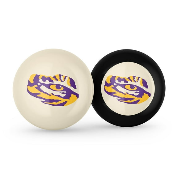 Imperial LSU Tigers Logo Cue Ball & 8 Ball Combo Set