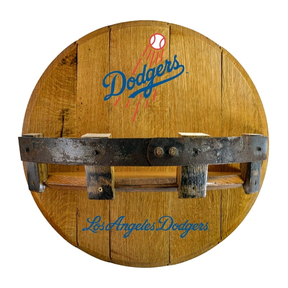 Imperial Los Angeles Dodgers Reclaimed 22" Oak Bar Shelf