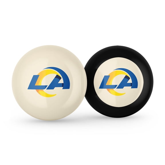 Imperial Los Angeles Rams Logo Cue Ball & 8 Ball Combo Set