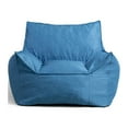 thumbnail image 1 of Big Joe Imperial Lounger Foam Filled Bean Bag Armchair with Removable Cover, Pacific Blue Union, Durable Woven Polyester, 4 feet Big, 1 of 10