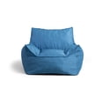 thumbnail image 1 of Big Joe Imperial Lounger Foam Filled Bean Bag Armchair with Removable Cover, Pacific Blue Union, Durable Woven Polyester, 4 feet Big, 1 of 10