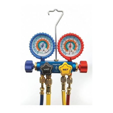 Imperial Mechanical Manifold Gauge Set,4-Valve 651-C
