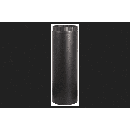 Imperial Manufacturing 4 in. Dia. x 24 in. L Steel Stove Pipe Black