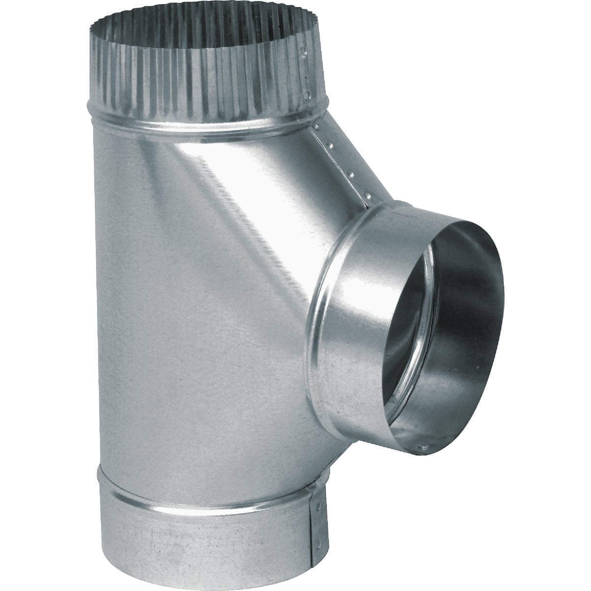 Capflow Imperial Manufacturing 4 in. x 4 in. x 4 in. Galvanized Steel Stove ...