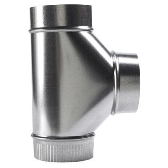Imperial Manufacturing 5 in. x 5 in. x 5 in. Galvanized Steel Stove Vent Single Tee