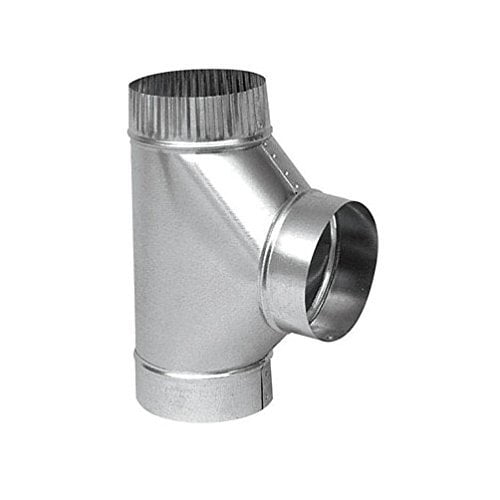 Imperial Manufacturing 6 in. x 6 in. x 6 in. Galvanized Steel Stove Vent Single Tee