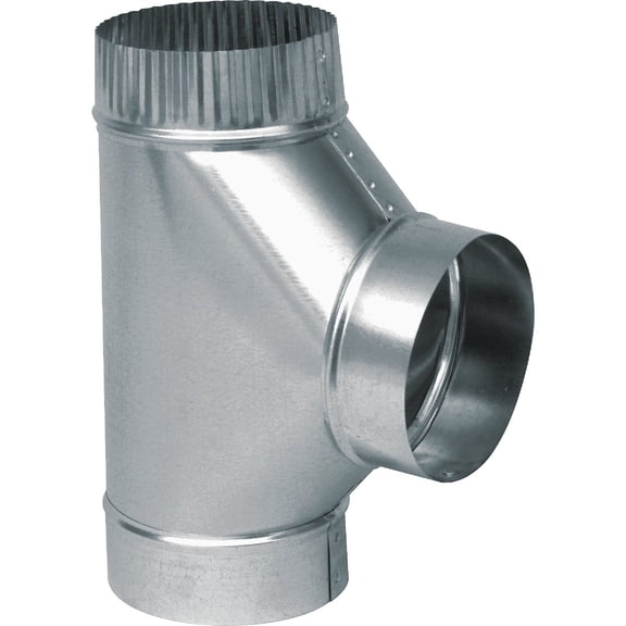 Imperial Manufacturing Furnace Pipe Full Flow Tee 5 " X 5 " X 5 " Dia. Galvanized 90 Deg. 26 Ga