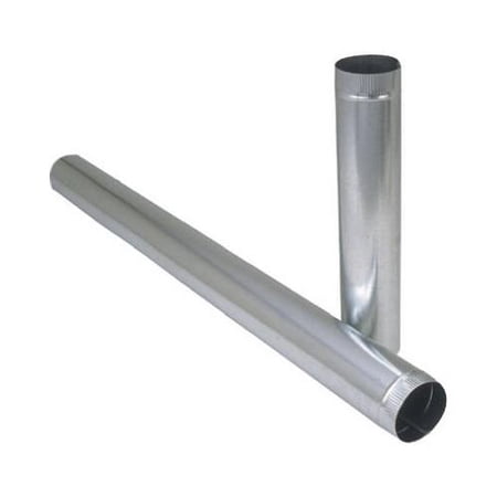 Imperial Mfg Group Usa GV0362-A Galvanized Perimeter Furnace Pipe, 30-Gauge, 4 x 60-In.