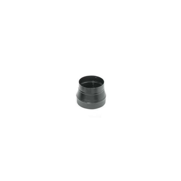 Imperial Manufacturing Group BM0059 24-ga Snap-Lock Black Stovepipe 6 Inch To 5 Inch Reducer Crimp On Large End
