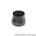 thumbnail image 1 of Imperial Manufacturing Group BMOO62 24-ga Snap-Lock Black Stovepipe 8 Inch  To 6 Inch  Reducer  Crimp On Large End, 1 of 1