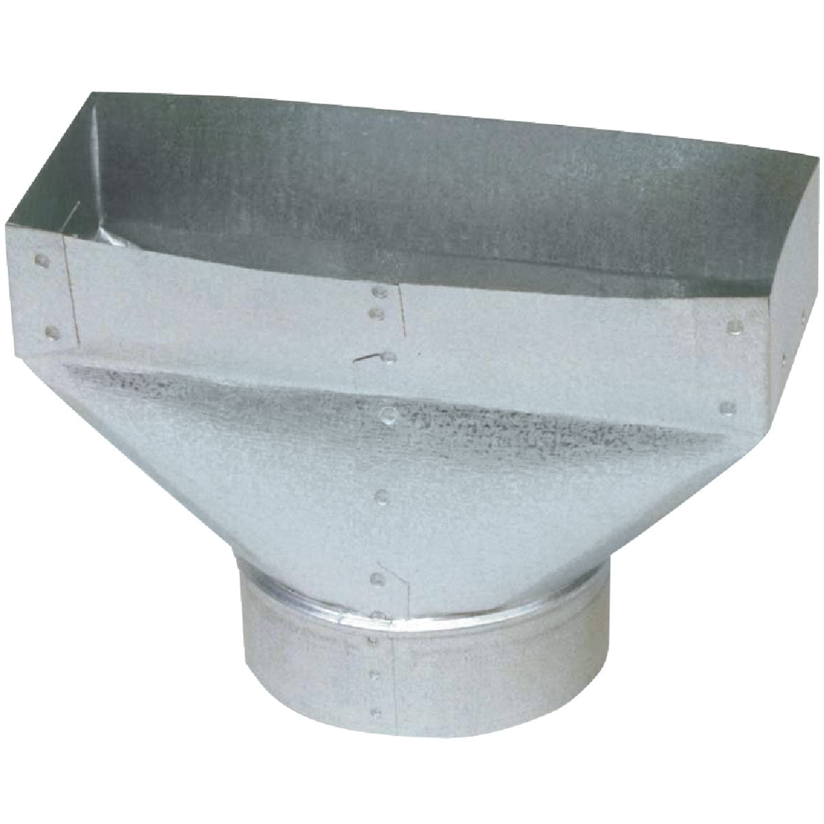 unknown Imperial Manufacturing Group Universal Boot - Galvanized Steel Duct - 4" x 10" x 6" Silver — Residential Use, Standard Application