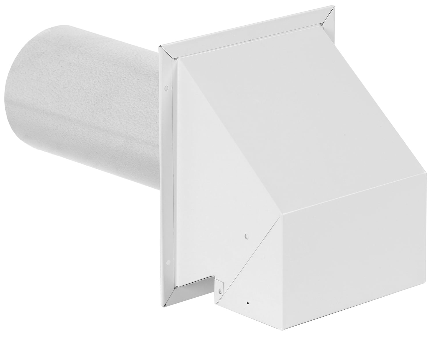 Imperial Manufacturing Group VT0501-B Imperial Manufacturing R2 16.5 in. L  x 4 in. Dia. Silver/ White Aluminum Wall Exhaust Hood - Walmart.com