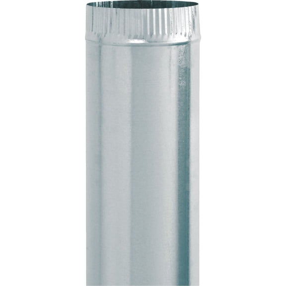 Imperial Manufacturing Group Imperial Manufacturing Pipe 8 " Dia. X 24 " Galvanized 24 Ga Steel  Residential Use, Standard Application