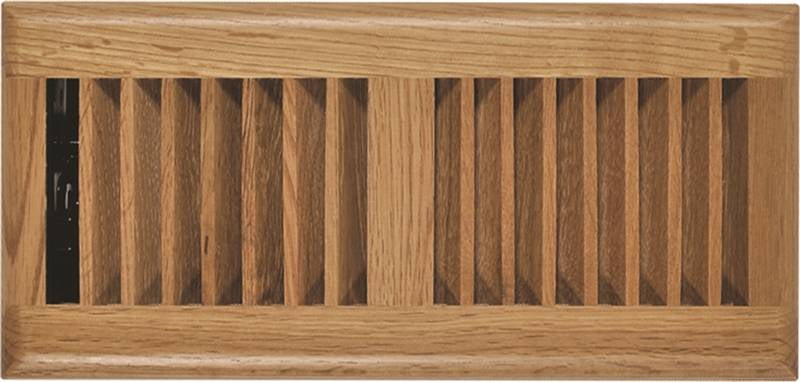 Imperial Manufacturing RG2194 4 x 10 in. Oak Louvered Floor Register