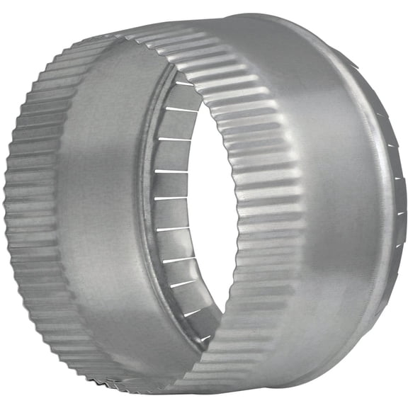Imperial Manufacturing Round Starting Collar 8 " Dia. Galvanized 30 Ga  Residential Use, Standard Application