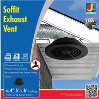 Imperial Mfg Group Dundas Jafine Adjustable Black Soffit Exhaust Vent - Pack of 10