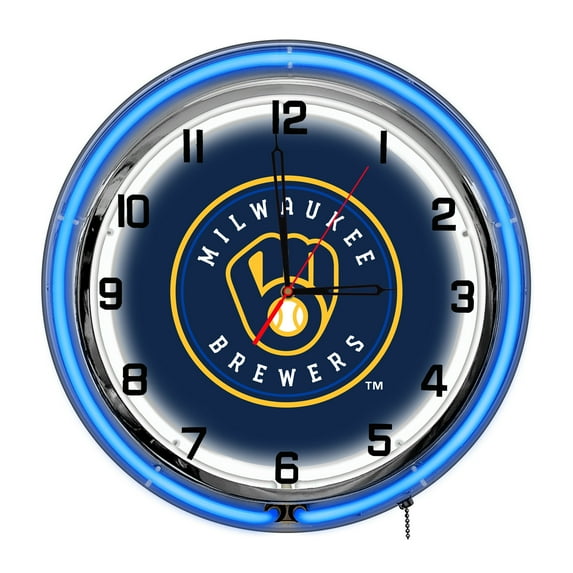 Imperial Milwaukee Brewers 18'' Neon Clock