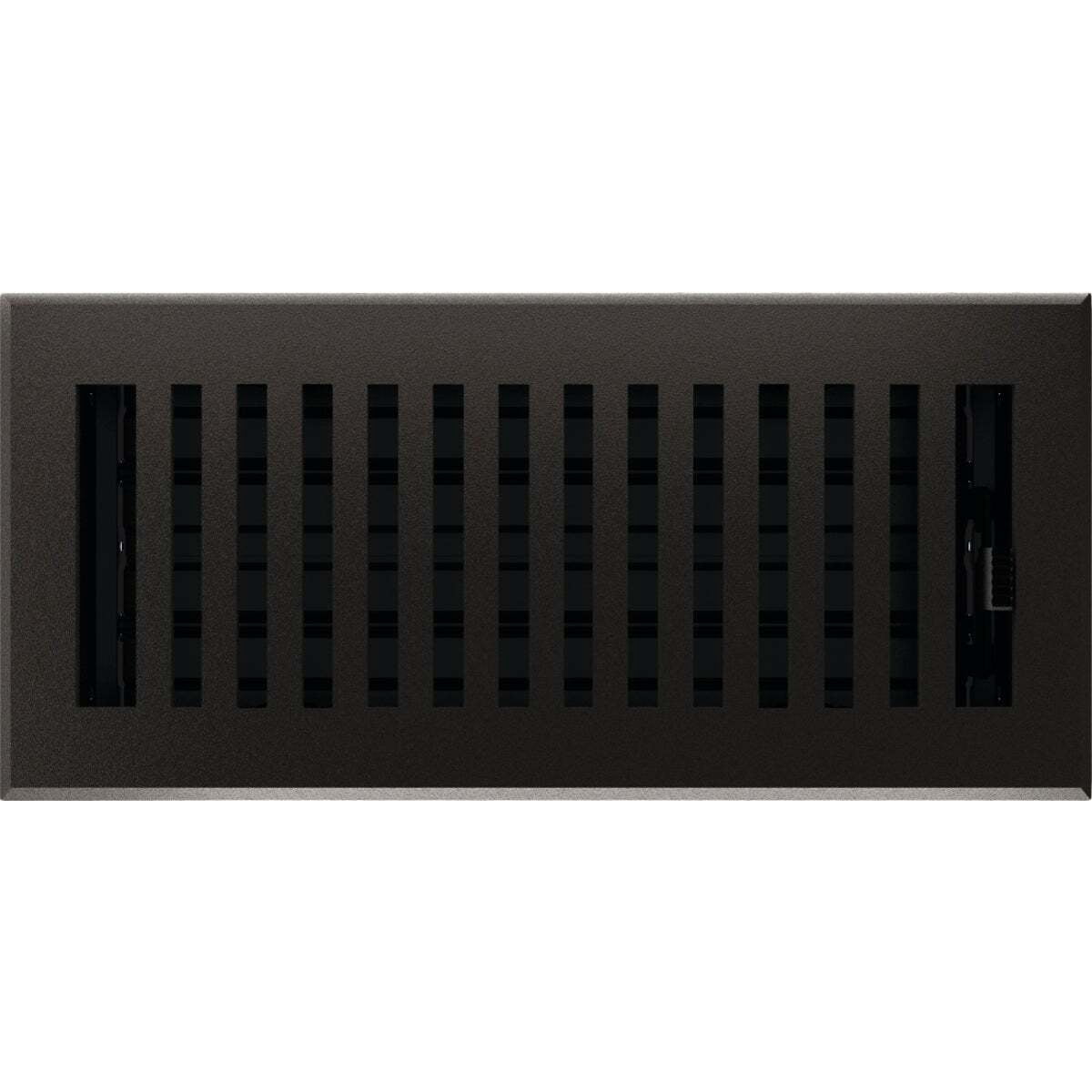 Imperial Montezuma Steel Floor Register Signature Series - Cast Iron Finish - 4 x 10 In.