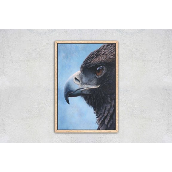 Imperial Mountain Raptor Portrait Rugged Wilderness Eagle Portrait Decor Unframed Paper Print