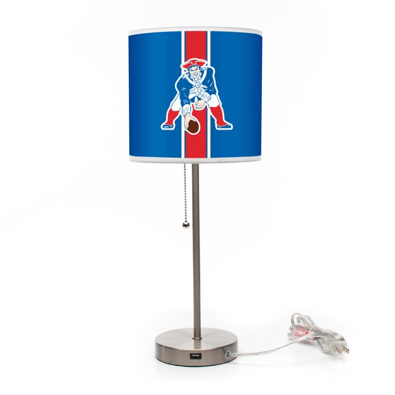 Imperial New England Patriots Throwback Logo Chrome Desk Lamp