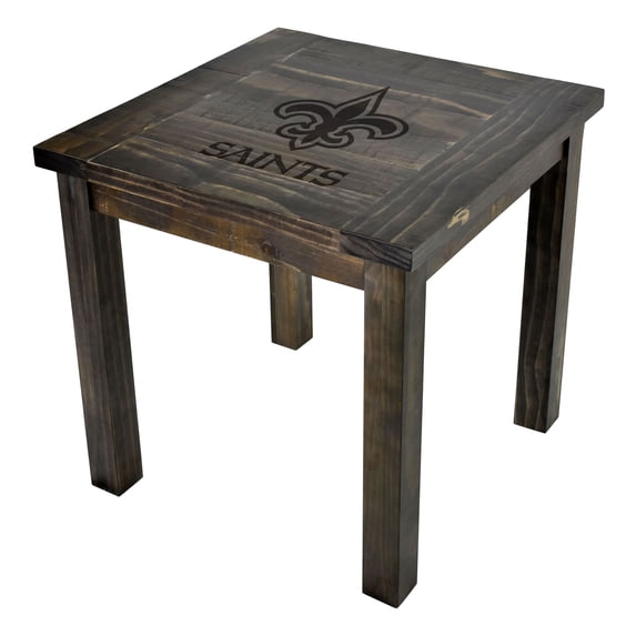 Imperial New Orleans Saints Reclaimed Side Table